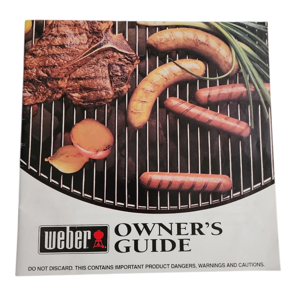 Weber Owner's Guide Instructions & Recipes for the Weber Grill 1999 Printed USA